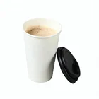 10oz Custom Printed Single Wall White Cardboard Disposable Paper Coffee Cup