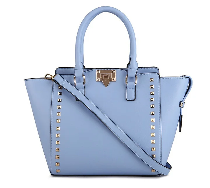 Trapeze Bag Women Handbags Rivet Leather Summer Messenger Bags Ladies 2015 Brand Designer High Quality Bolsas Femininas Couro
