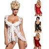 wholesale waist shaper sequins up with bow mature lady luxury lingerie women sexy red corset