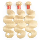 Hot Selling Wholesale Soft Hair 613 Blonde Body Wave 100% VIrgin Remy Brazilian Hair Weave
