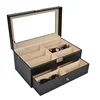 CYSB-00040 Luxury Sunglass PU Leather Glass Storage Box Portable Eyewear Display Box
