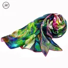 ODM Free Sample Customized 100% Silk long Scarves Stoles