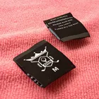 Men's polo shirt trademark&size woven label tags