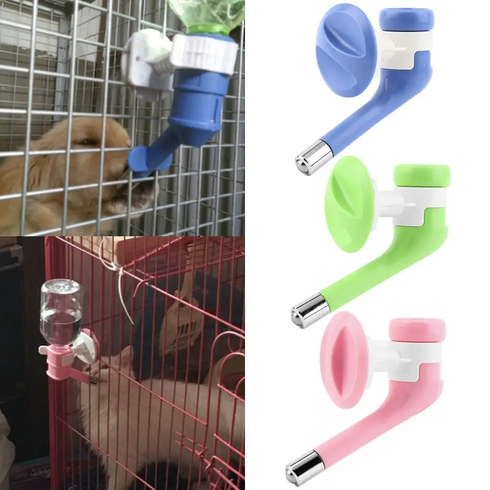 Cat Dog Hanging Bottle Water Dispenser Pet Water Drinking Head Dispenser Fountain Feeder