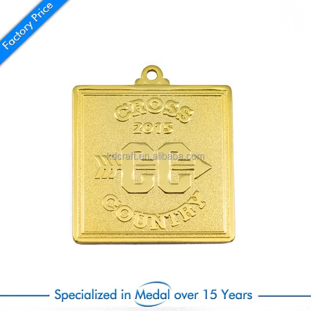 gold square medals