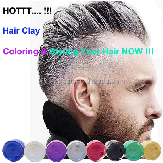Silver Gray Man Use Hair Color Clay Buy Clay,Hair Clay,Hair Clay For