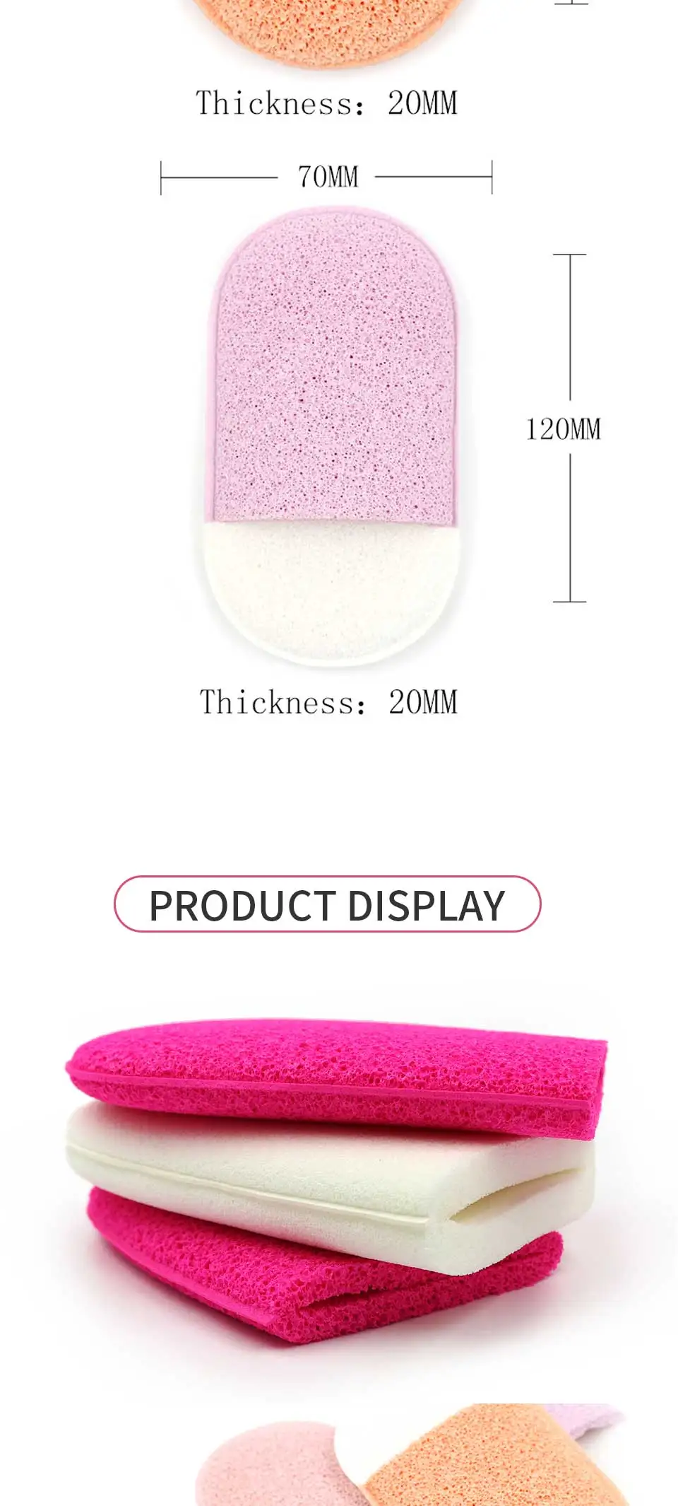 2019 new arrival face washing foam sponge puff facial cleanser