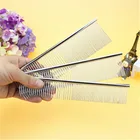 Wholesale Pet Shop Products Three Size Delicate Pet Steel Comb For Dog Cat