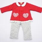 2018 hot quilted cotton winter cartoon baby clothing sets