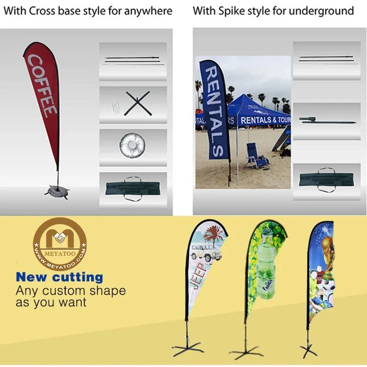 Cheap Price Advertising Feather Flag Banner Outdoor Flag Banner