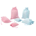 Promotional cotton linen gift string bags, custom printing natural washable drawstring cotton bag