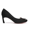 Wholesale faux suede metal decoration latest fashion italian shoes women dress black