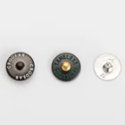 Custom Logo H65 Metal Button Jean Rivet For Women Dresses Denim