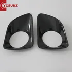 YCSUNZ Carbon Fiber Front Fog Light Cover For NP300 2014 ABS Front Fog Lamp Cover Pickup 4x4 Lighting Accessories