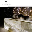 Best Quality Polished Translucent backlit Marble White Onyx Slab