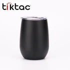 12oz Stainless Steel Double Wall Insulated Colored Wine Glass Tumbler Cup