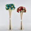 Double horn vase centerpieces for wedding table