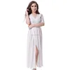 New arrival simple party long white dress