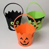 2018 New hot sales China product cheap handmade party decoration storage gift skull/pumpkin crafts felt wholesale Halloween bags