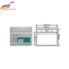 Horizontal Custom Soft Plastic Exhibition Security Badge Holder For Lanyard