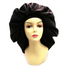 factory customized large satin bonnets sleep hair cap for women