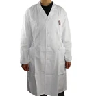 OEM Service High Quality Hospital Uniforms White Lab Coat and BlueMedical Doctor and Nurse Scrub Suits and Medical Gown
