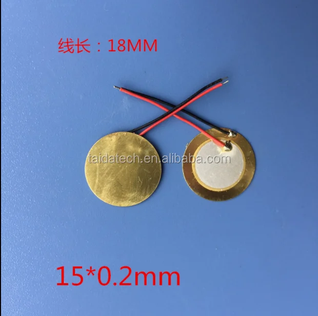 Supply Buzzer Element Piezo15mm Piezoelectric Ceramic