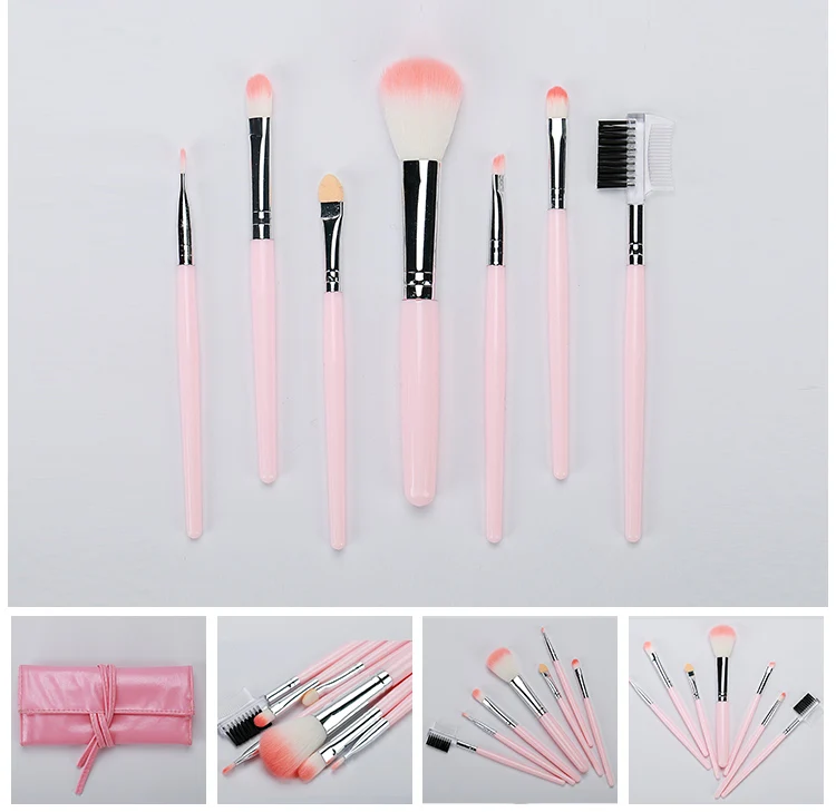high quality pink makeup brushes