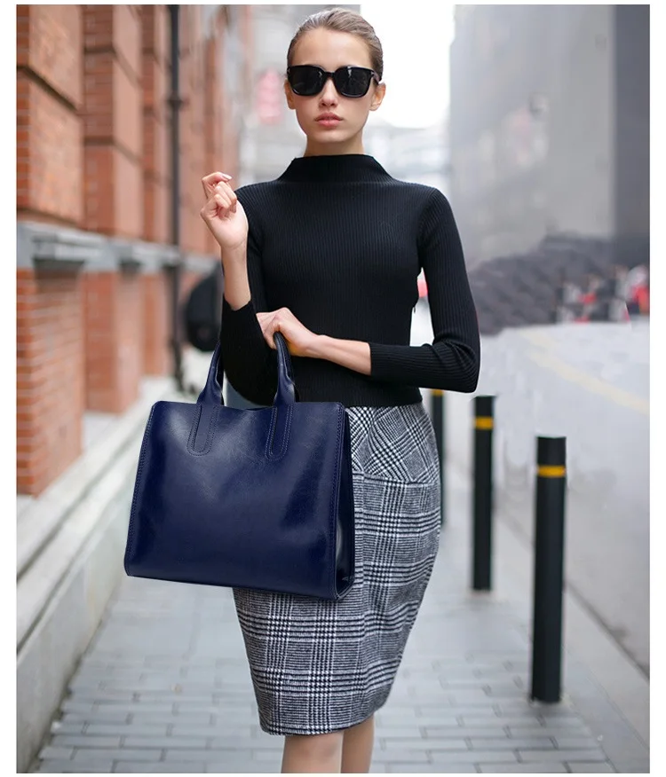 MJ Women Shoulder Bag PU Leather Women's Hot Sale Handbag Tote Bag Leather Crossbody Messenger Bags for Girls Solid Big Capacity (7)