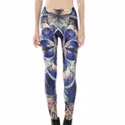 Wholesale design your own brand name custom vintage floral pattern digital print legging