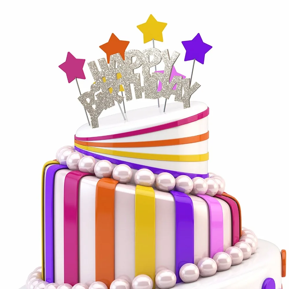 gifts & crafts  cake topper  birthday cake topper  acrylic