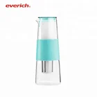 1000ml Glass Water Fruit Infusion Flavor Pitcher Heat Resistant Glass Tea And Coffee Pot