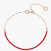 Girls friendship bracelets adjustable extension chain heart charms thin red nylon cord bracelet