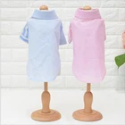 Thin Simple Pet Stripe Shirt Dog Apparel For Spring Summer