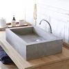 Rectangle Grey Terrazzo Stone Wash Basin Sinks