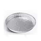 Disposable 9" Round Foil Take Out Pan Heavy Weight
