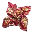 100cm New Arrival Women Shawl Paisley Design Square Silk Twill Scarf
