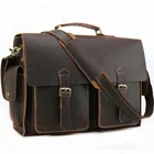 Tiding Newest Fashionable Men Genuine Leather Sling Bag Briefcase 17 inch Laptop Bag Man Leather Messenger Bag