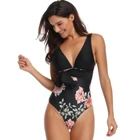 2019 New One Piece Sexy Floral print Swimwear Women Bathing Suit Beach Backless Swimsuit