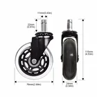 Office Chair Caster Wheels Heavy Duty Replacement