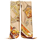 New Design Chinese Silk Women Printed Long Hijab Shawl Head Satin Silk Scarf