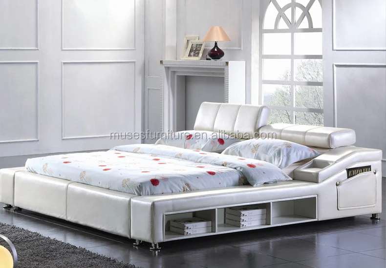 2015 The latest modern fashion boutique leather bed SY10049