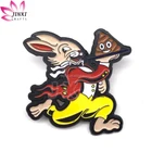 Free sample custom metal soft enamel lapel pin no minimum