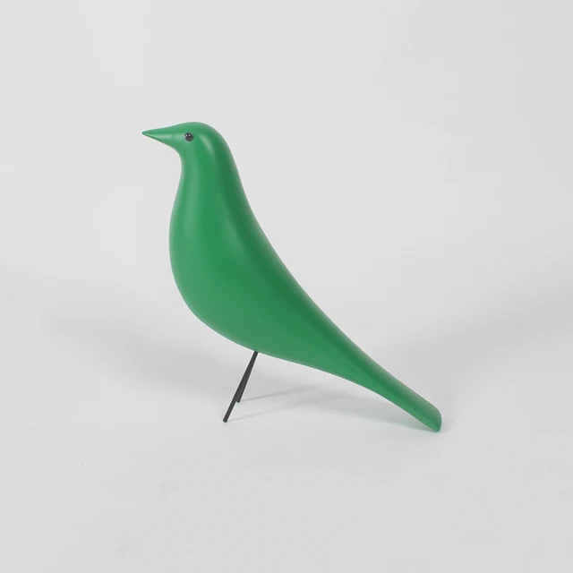 Designer home decoration bird elegant resin animal statue bird custom variety of colors wood bird crafts
