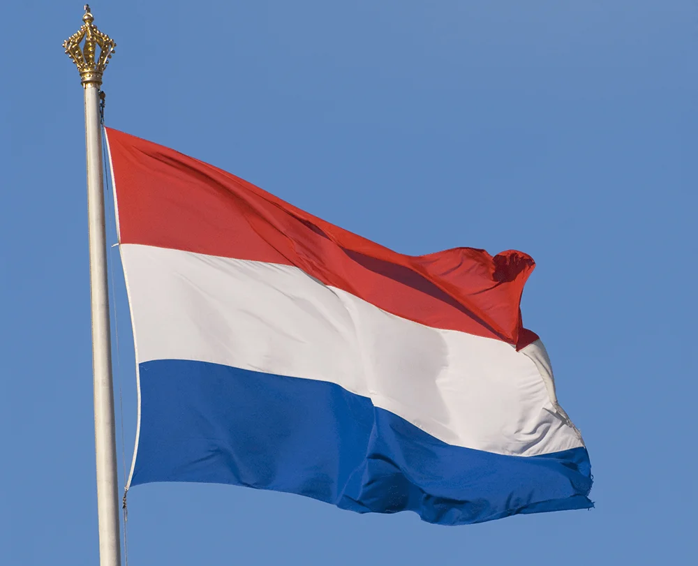 Custom Size Polyester Red White Blue Flag