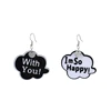 E-748 xuping fashion Korean style black white color punk funny party jewelry drop earring for girls