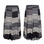 Fashion Women Plus Size Flare Print Skirt Custom Large Size Hanky Hem Casual Skirt With Knee Length