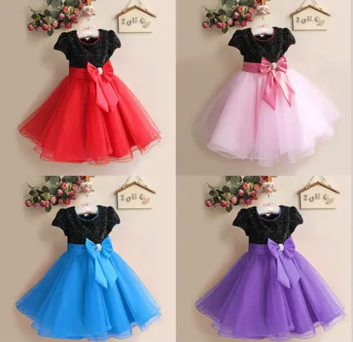 children beautiful dress sleeveless girl party wear dress for wedding party walson