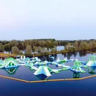 UK Oxford Inflatable Aqua Park made by Bouncia, Customized Inflatable Water Games Park