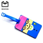Wholesale standard size plastic PVC unique travel bag tag airline
